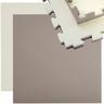 Eyepower - Puzzlematte Sportmatte Steckmatte inkl. Rand 90 x90x2,5cm Wendematte Beige-Braun