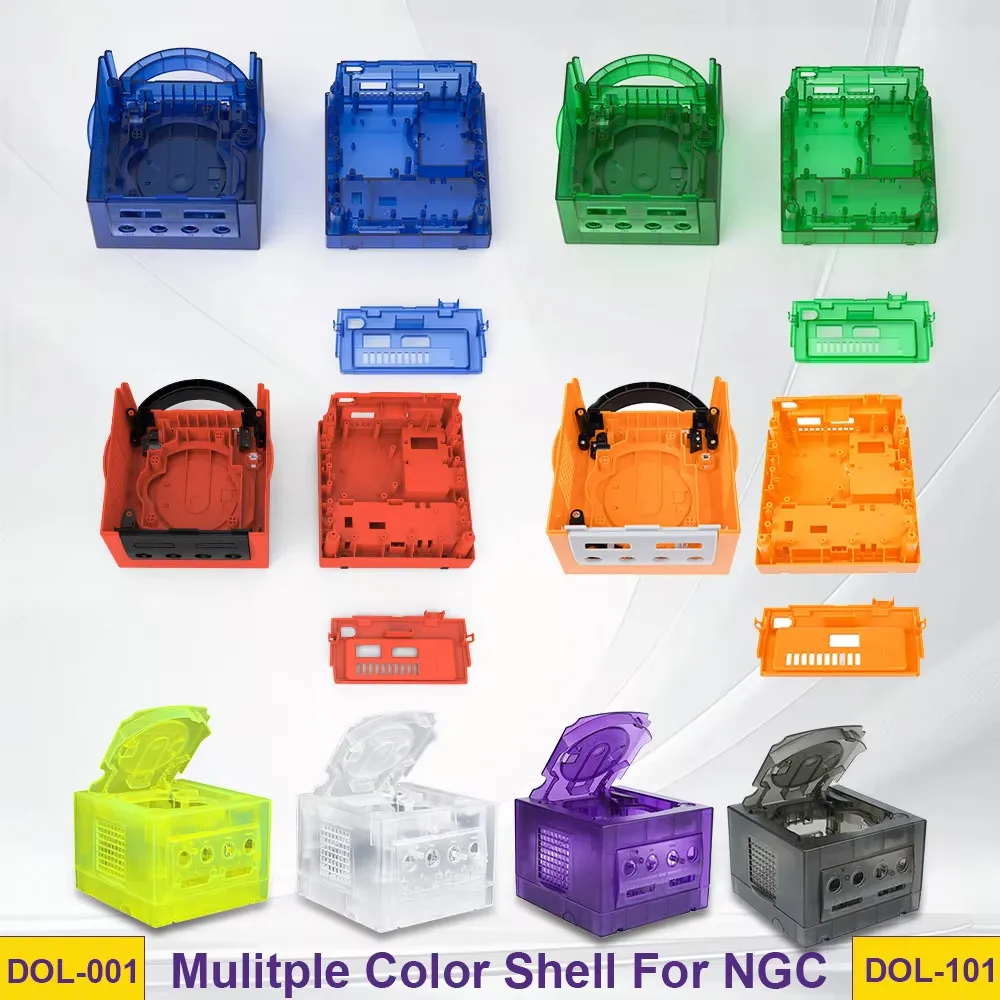 Für ngc shell transparente fall ersatz schale für gamecube klar box für ngc videospiel konsole DOL-001/DOL-101 Image