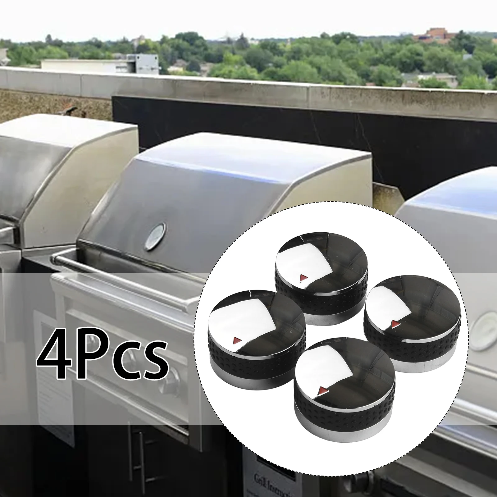 4 stücke Grill Control Knob 58mm 50mm Outdoor BBQ Gasherd Schalter Knopf Ersatz Teile Grill Garten Werkzeug zubehör Langlebig Image