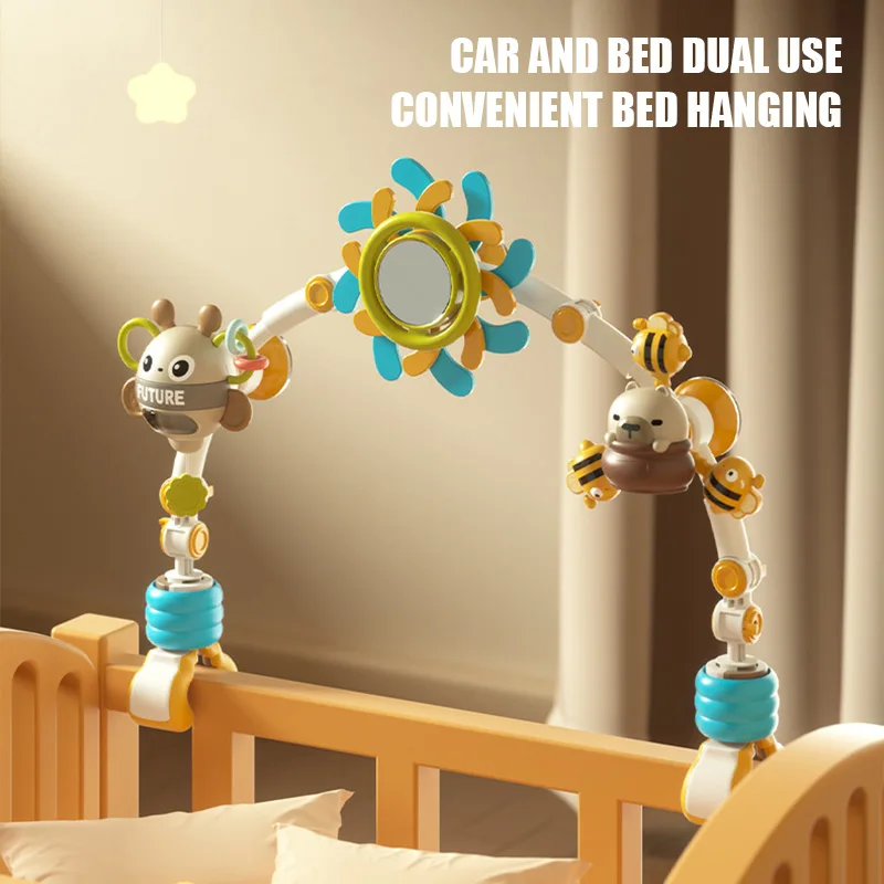 Baby Greifen Aktivität Hängen Spielzeug für Baby Gym Sensorischen Mobile Krippe Baby Bett Hängen Rasseln Spielzeug Hängen Babys Spielzeug Geschenke Image