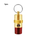 1pc 1/4 ''Maschio 125/150/165/175/200 PSI NPT Valvola limitatrice di pressione del compressore d'aria Valvola di sicurezza in ottone Valvola di ritegno del compressore d'aria