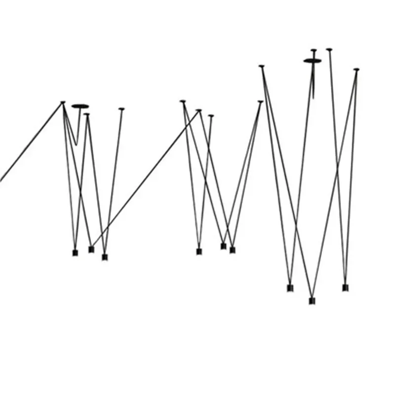 Spiel Einzigartige Design Anhänger Lampe Moderne Einfache Lichter Dekoration Geometrische Licht Vintage Mlinear Anhänger Licht Für Küche Coffe