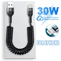 Per Apple 30W USB Cavo di ricarica rapido per auto per iPhone 14 13 12 11 Pro Max 8 Plus X XS Cavo