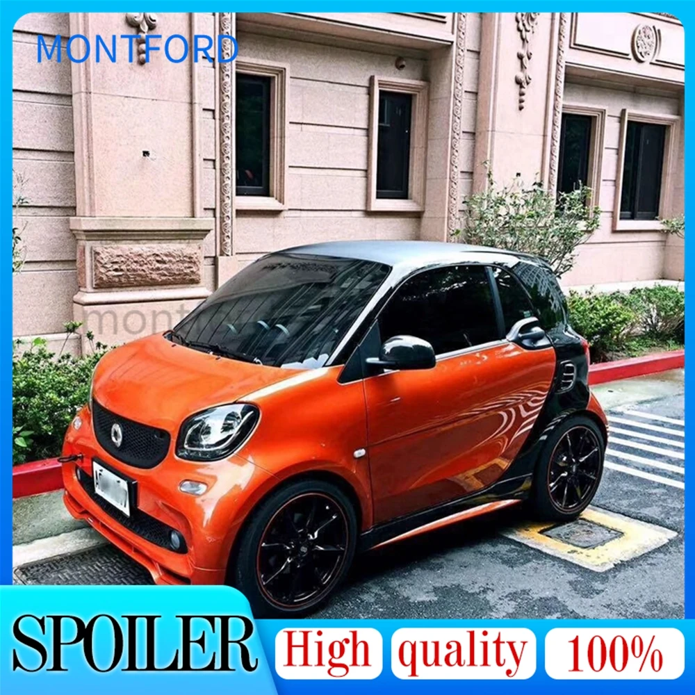 Per Benz Smart Fortwo 2 porte 453 non verniciato anteriore posteriore labbro minigonne laterali anteriore posteriore parafango Flare Body Kit Spoiler posteriore paraurti