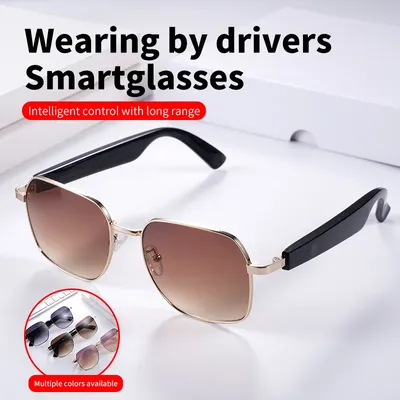 Neue intelligente Brille klassische mehrfarbige drahtlose Audio 5,1 Bluetooth Touch Freis prec heinrich tung Sprach assistent Smart Sonnenbrille Image