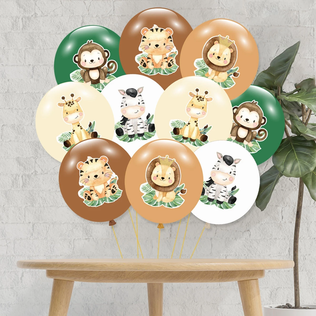 Dschungel Tiere Ballon Bundle Safari Geburtstag Party Ballon Dekoration Wild One Geburtstag Ballon Dschungel Thema Baby Dusche Dekor Image
