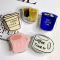 Tazza da caffè coreana carina per impugnatura magnetica per telefono Magsafe Tok Griptok supporto per iPhone anello pieghevole per custodia di ricarica wireless