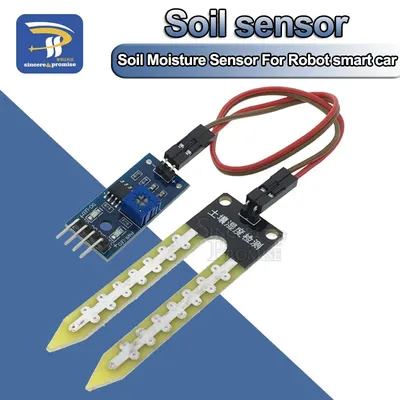 Smart Electronics Bodenfeuchtigkeit Hygrometer Erkennung Feuchtigkeitssensormodul für Arduino Entwicklungsboard DIY Roboter Smart Car