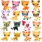 LPS-Jouets Originaux à Poils Courts pour Chat, Cadeau de Noël, Animaux de Compagnie, Rare, Petit