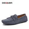 DEKABR Plus Größe 35 ~ 49 männer Casual Schuhe Aus Echtem Leder Wohnungen Fahren Faulenzer Schuhe