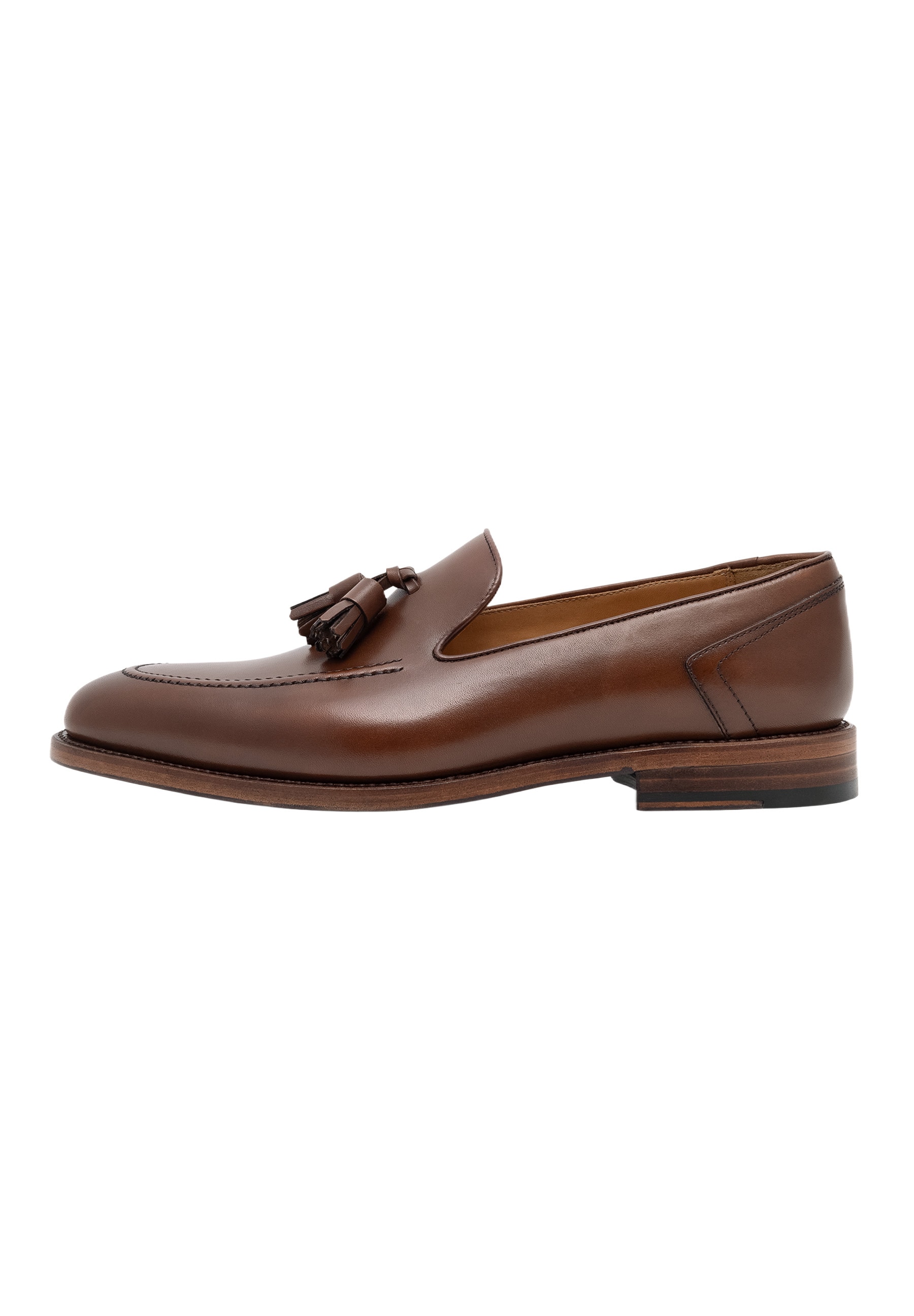 Loafer HENRY STEVENS "Marshall TL", Herren, Gr. 45, braun (midbraun), Leder, Schuhe Loafer