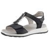 Sandalette ARA "OSAKA-S", Damen, Gr. 42, blau (dunkelblau), Glattleder, unifarben, sportlich, Schuhe, Sommerschuh, Sandale, Keilabsatz, in Komfortweite H (sehr weit)