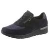 Wedgesneaker WALDLÄUFER "K-RAMONA-Soft", Damen, Gr. 8 (42), blau (dunkelblau), Veloursleder, Textil, Nubukleder, sportlich, Schuhe Sneaker, mit Orthotritt-Ausstattung, K-Weite