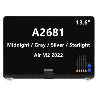 Screen Replacement For MacBook Air 13.6" A2681 2022 M2 LCD Display Panel Complete Full Assembly