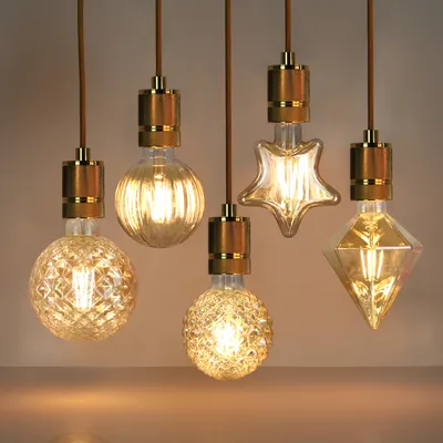 1PC Edison Retro LED Bulb, E27 Antique LED Filament Lamp 4W Decorative Bulb Amber Glass Antique Lamp 2700K NON Dimmable