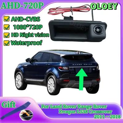 HD rear camera For Land Rover Range Rover Evoque L538 Crossover 2011 ~ 2018 Trunk Handle Camera Backup Parking Reversing Camera
