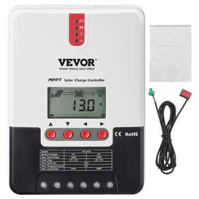 VEVOR 50A MPPT Solar Charge Controller 12V / 24V Auto DC Input