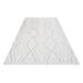 White 87 x 48 x 0.4 in Area Rug - Hokku Designs Rectangle Huxtyn Area Rug w/ Non-Slip Backing Polyester | 87 H x 48 W x 0.4 D in | Wayfair