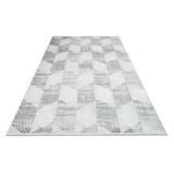 Gray 79 x 48 x 0.4 in Area Rug - Hokku Designs Rectangle Sahlberg Area Rug w/ Non-Slip Backing | 79 H x 48 W x 0.4 D in | Wayfair