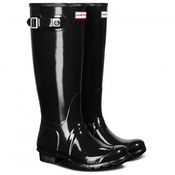 Hunter Boots - Women's Original Tall Gloss - Gummistiefel 37 | EU 37 schwarz