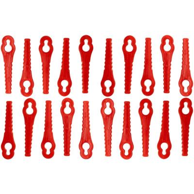 20x Ersatz-Messer Ersatz für Güde 58586 für Rasentrimmer - Ersatzklinge Rot, Kunststoff - Vhbw Image