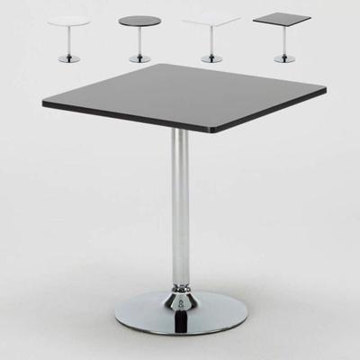 Ahd Amazing Home Design - Kaffee Tisch Rund und Quadratisch Weiß Schwarz 70x70 Bistrot Image