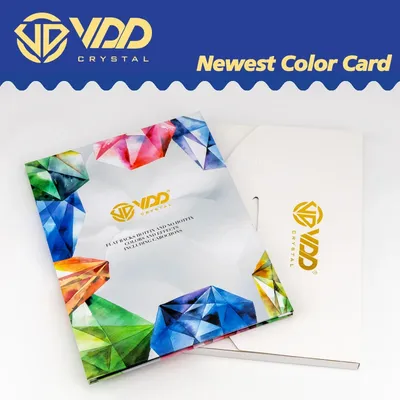 VDD 2025 Newest Color Chart Card AAAAA Crystal Rhinestone High Quality Hot Fix/Non Hotfix Stone For
