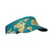 PAYOHTO World Map with Landmarks Sun Visor Ponytail Tennis Hat for Teen Women Breathable Polyester Sun Golf Cap for Men Outdoor Sports Visors Hats for Summer