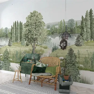 Benutzer definierte 3d Wandbild Wandmalerei Naturel Landschaft Tapete für Wohnzimmer Dekor Wand Image