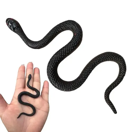 Spielzeug Schlange realistische weiche schwarze Gummi Schlange Spielzeug Halloween Schlange