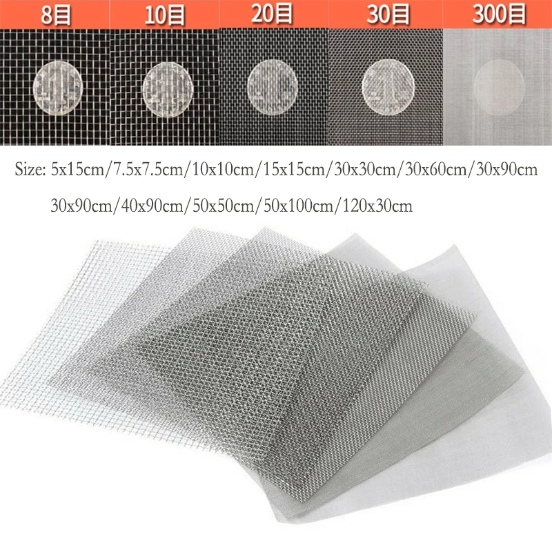 4-500mesh Edelstahl filter Mesh Filter Netz Metall Fix Mesh Filtration Sieb blatt Sieb filter Image