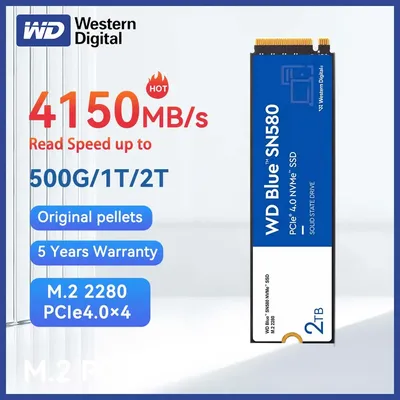 Western digital sn580 ssd wd blau nvme 500gb 1tb 2tb pcie 3. 0 4 0 mb/s m.2 4150 Laufwerke für