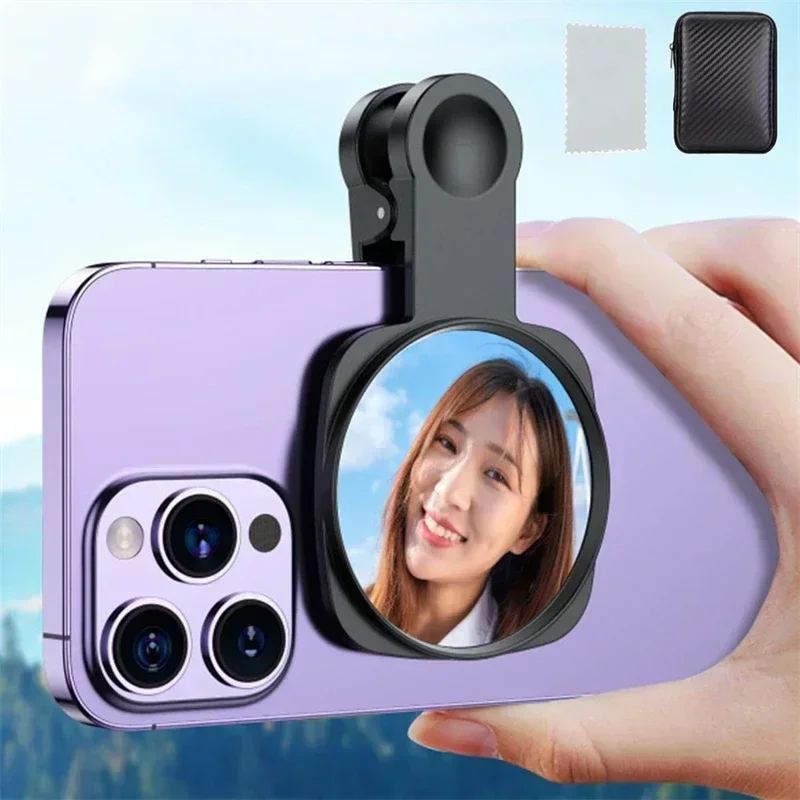 Smartphone Kamera Objektiv Selfie Spiegel Clip Kit für IPhone Samsung Smartphone Live Streaming Foto Video Selfie Vlog Zubehör Image