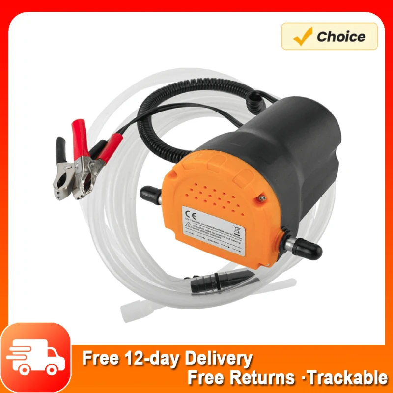 12v 60w Ölwechsel pumpe Extraktor Öl/Diesel Flüssigkeits pumpe Transfer mit Rohren LKW RV Boot ATV Pumpe mit Auslass/Einlass schlauch Image