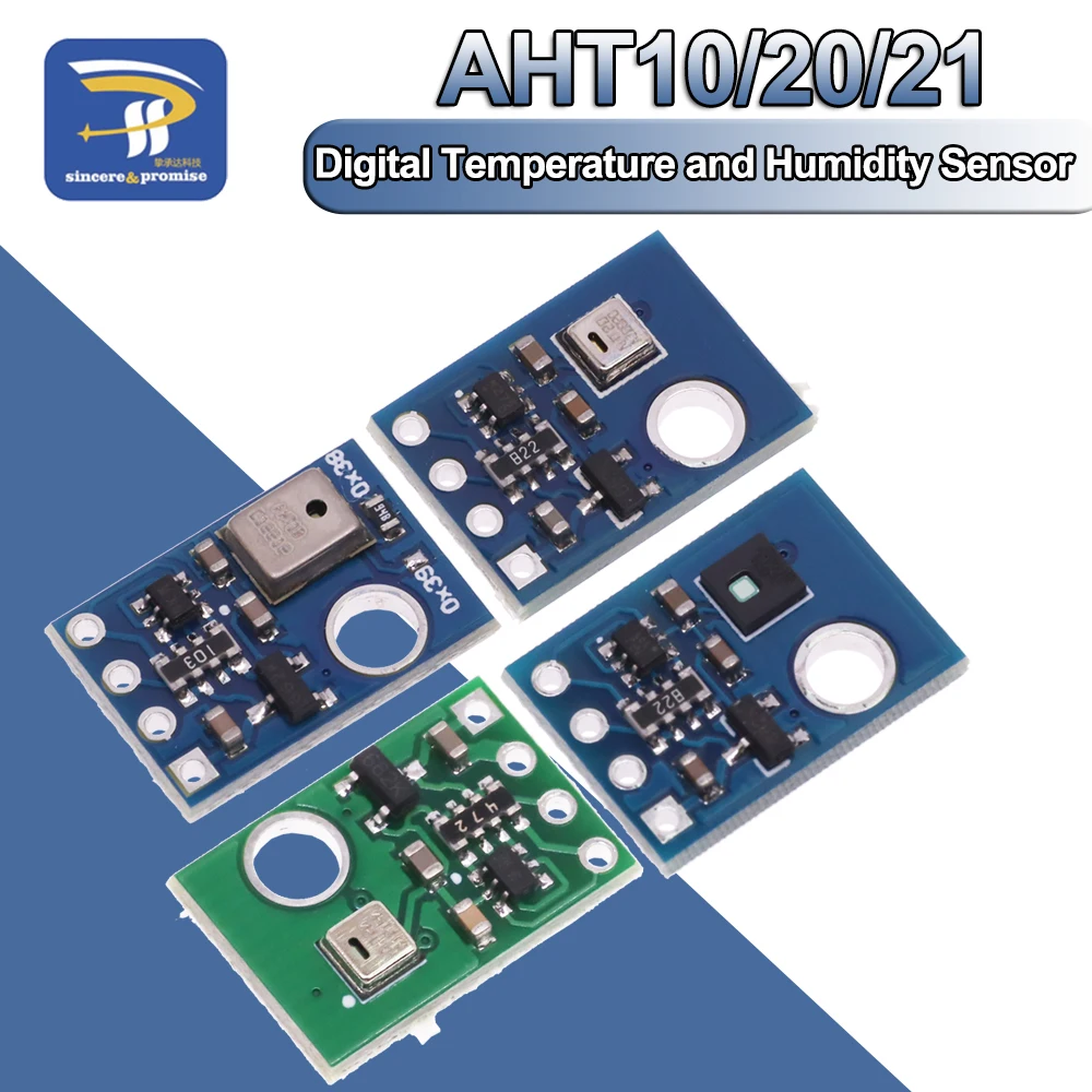 Aht10 aht20 aht21 hochpräzises digitales Temperatur-und Feuchtigkeitssensor-Mess modul i2c-Kommunikation ersetzt sht20 Image