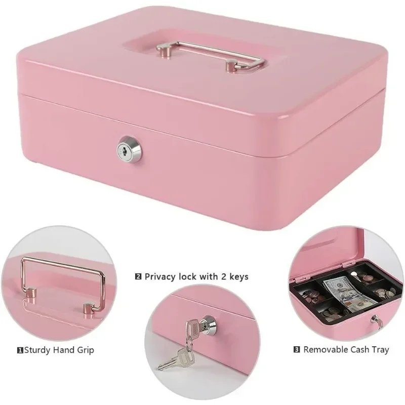 Tragbarer Schlüsselsafe, Schlüsselschrank, Tresor für Zuhause, Geschäft, Stahlsafe, Spardose, Sicherheit, Geldkassette, Aufbewahrung, versteckte Münze, Geld, Schmuck