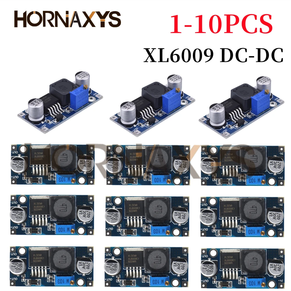 1-10PCS XL6009 4A Boost Converter Step Up Einstellbar 15W 5-32V zu 5-50V DC-DC Netzteil Modul LM2577 Step-up Modul Image