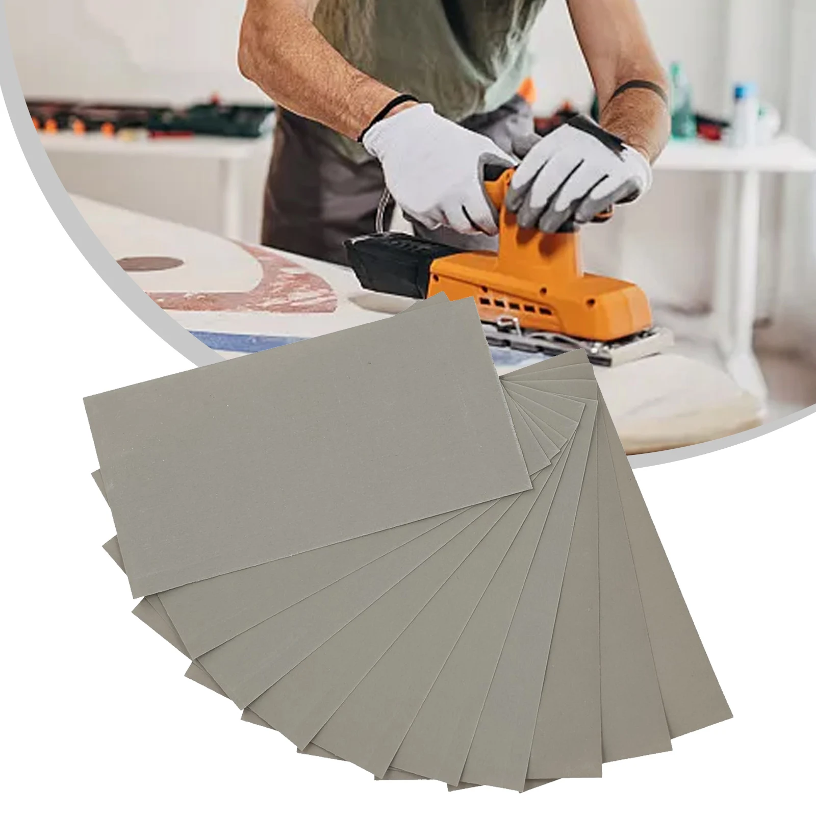 10-teilige Schleifpapier packung Schleif blätter nass/trocken 10 stücke 138*75mm 3 Zoll * 5-1/2 Zoll 1/2-1/2 Körnung 600/2500/600/800/1000/1200/1500 Körnung Image