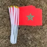 Xvggdg 100 stücke 14*21cm marokko hand flagge marokko Hand Winken Nationalen Flagge