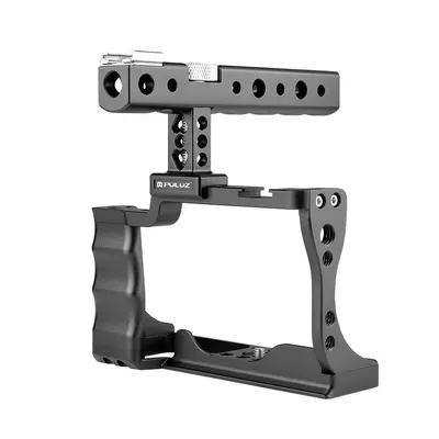 Puluz Videokamera Käfig für Canon EOS M50 Kamera Stabilisator Rig Käfig mit Griff
