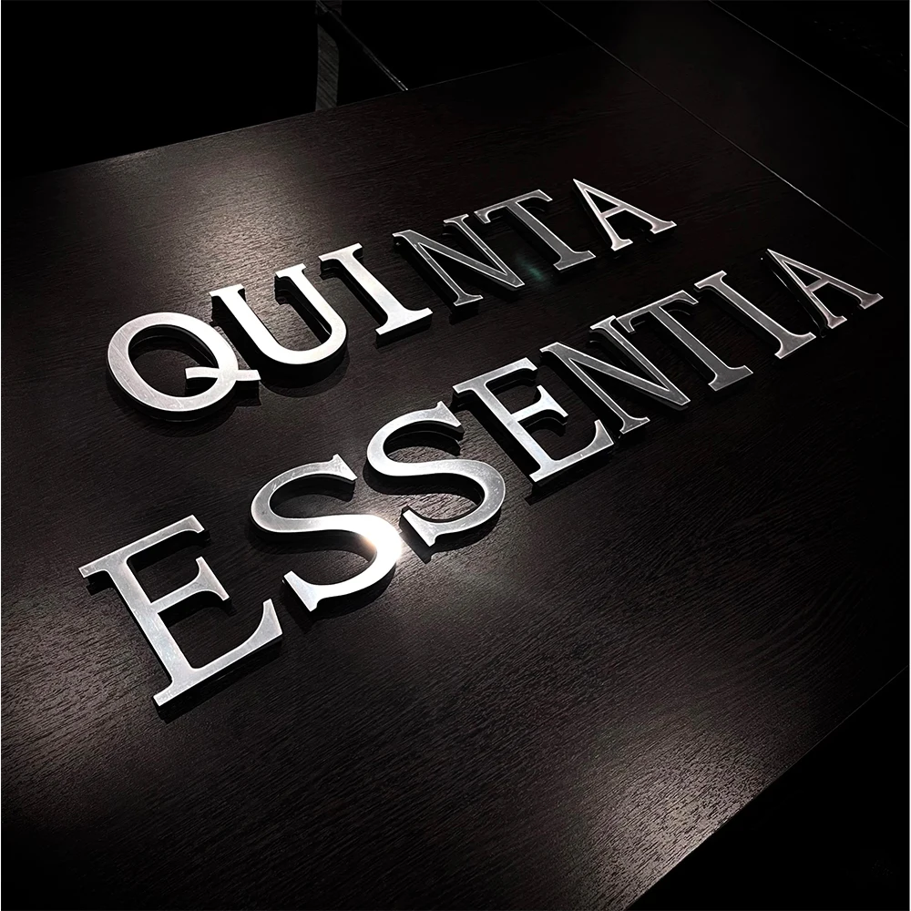 20 cm silbriger Spiegel, großer Acryl-Wandaufkleber mit englischen Buchstaben, HolidayFestival, Party-Dekoration, Alphabet-Poster, DIY 3D-Kunstwandbild Image