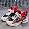 Disney Kinder lässig Cartoon Schuhe Mesh atmungsaktive Jungen Schuhe Kinder sport läuft schwarz grau Turnschuhe Größe 21-38