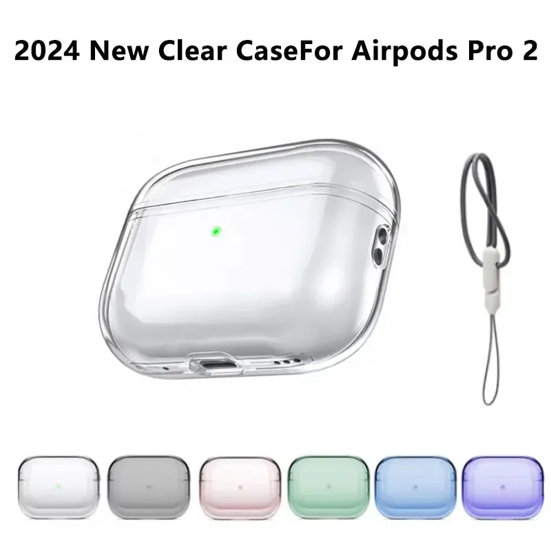 Transparente Schutzhülle für Airpods Pro 2-Kopfhörer, TPU, weiche Haut, stoßfeste Hülle, entworfen für Airpods Pro2-Ohrhörer Image