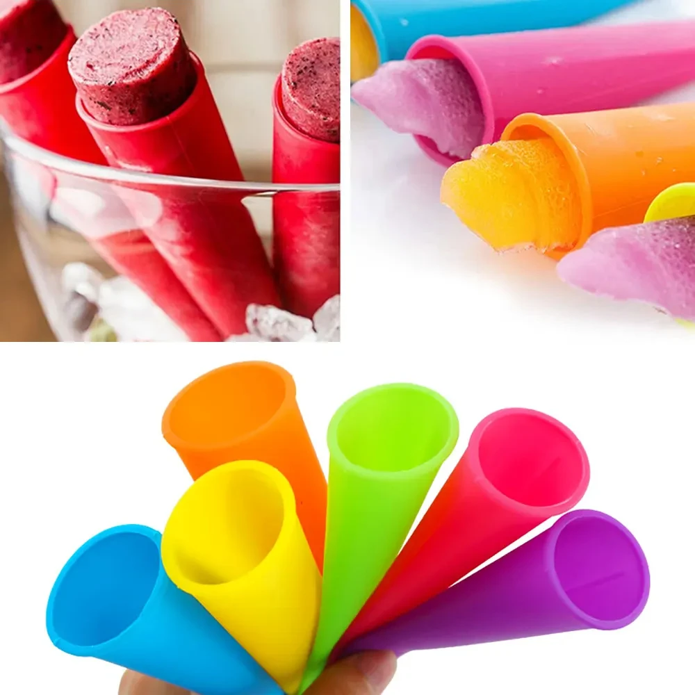 1pc Sommer Popsicle Maker Lolly Form DIY Lebensmittel-Grade Silikon Eis Form Eis Am Stiel Eiswürfel Form küche Gadgets Image