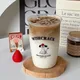Ins koreanische Art Glas Tasse Kaffeetasse kalte Extrakt Tasse Latte Frühstück Haushalt hitze