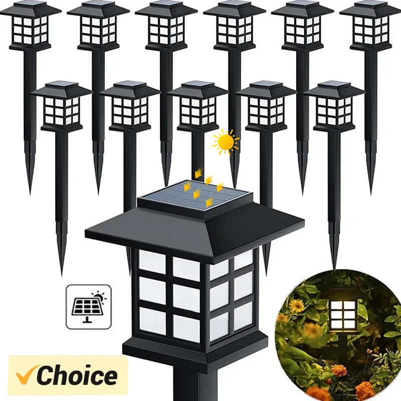 Outdoor Solar leuchten Garten leuchten Solar betriebene Lampe Laterne wasserdichte Landschaft Beleuchtung Weg Hof Rasen Garten Dekoration