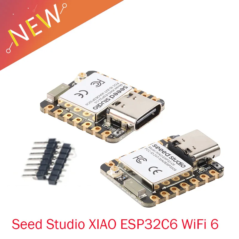 10 Stück/1 Stück Seed Studio XIAO ESP32 Seeed Studio ESP32C6 WiFi 6+Bluetooth-Ble 5 Unterstützung Zigbee Matter Board Wi-Fi Wireless Modul Image