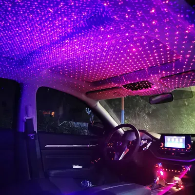 2/1X Romantic LED Starry Sky Night Light 5V USB Powered Galaxy Star Projector Lamp for Car Roof Room Ceiling Decor Plug and Play