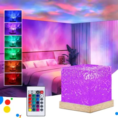 Galaxy Projector Light, Star Projector Night Light with 16 Colors, 30 Lighting Modes Ocean Wave Galaxy Light Projector for Kids,