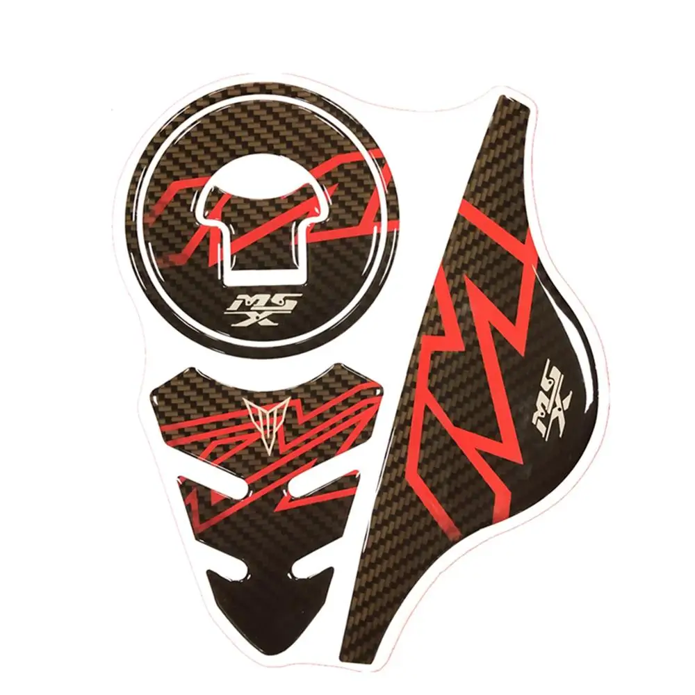 Vestito 3D In Fibra di Carbonio Del Motociclo coperchio Del serbatoio Del Carburante Adesivi Per Honda Scimmia MSX125 MSX 125 Pad Serbatoio Decalcomanie